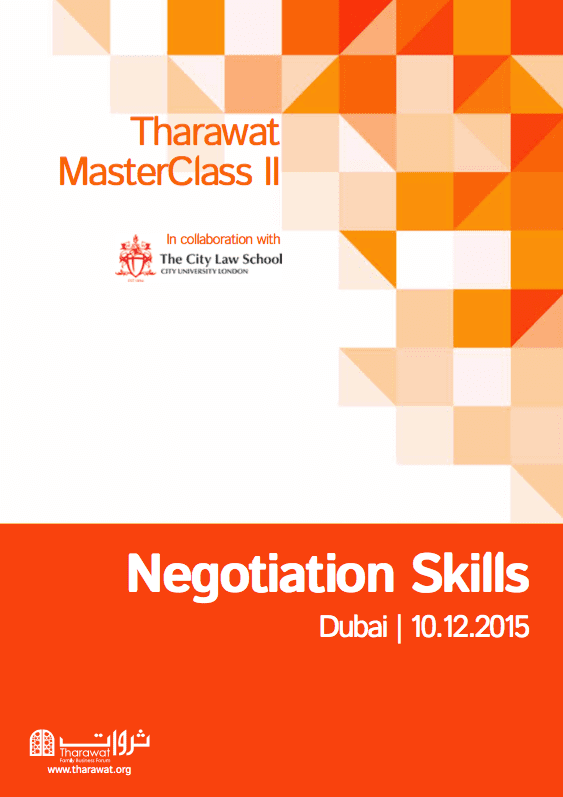 Tharawat MasterClass - Negotiation Skills